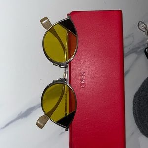 Fendi Yellow Cat Eye Sunglasses